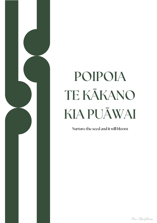 Poipoia te Kākano - Print